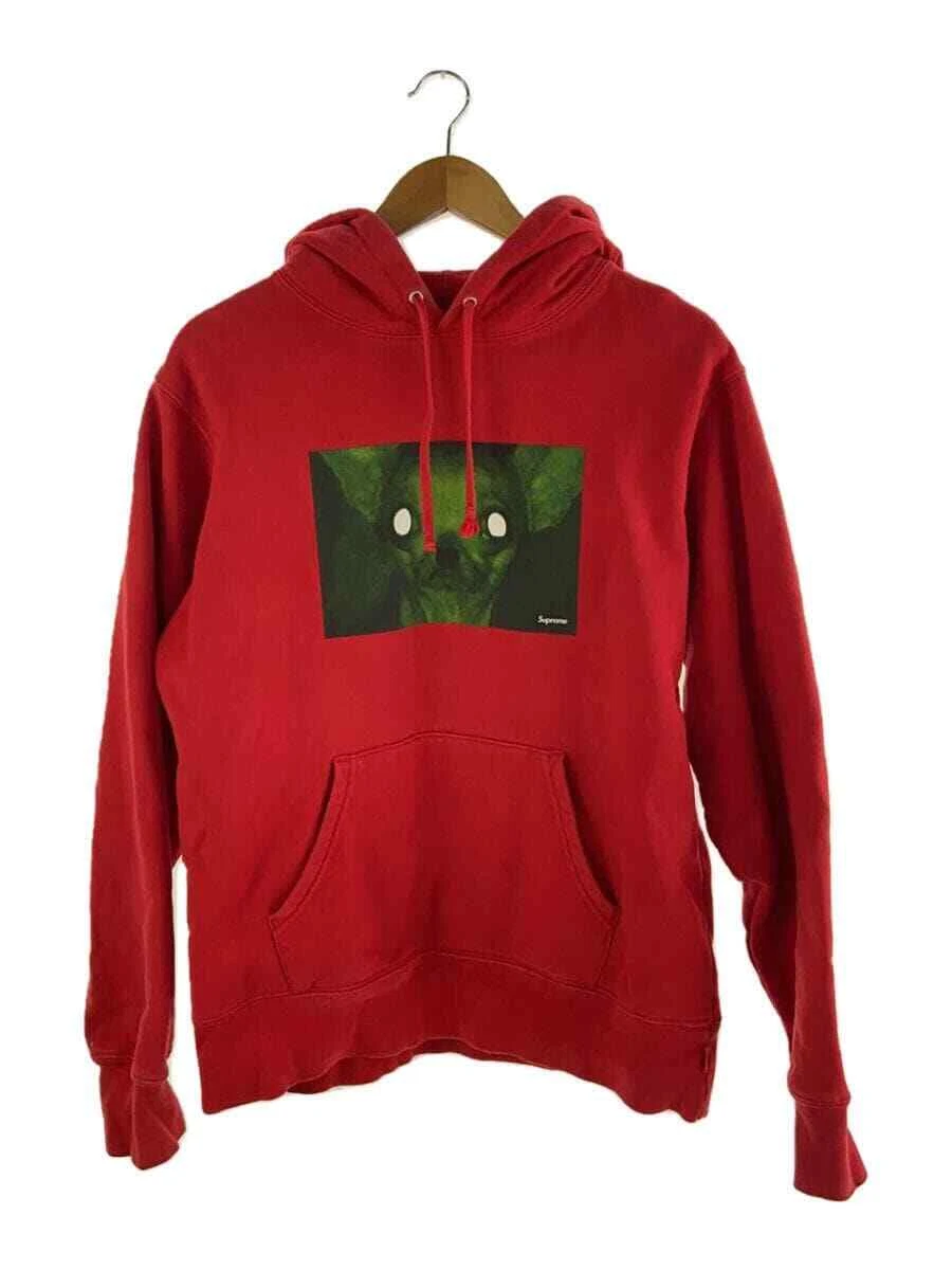Sweat à capuche Supreme coton rouge M occasion