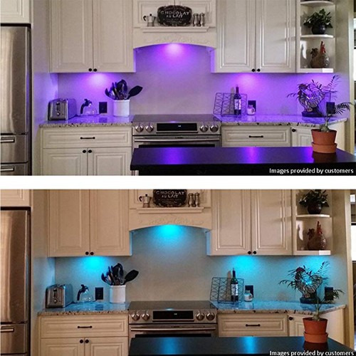 4Pack Puck Lights with Remote Control LED Under Cabinet Light RGB Color Changing - Picture 12 of 12