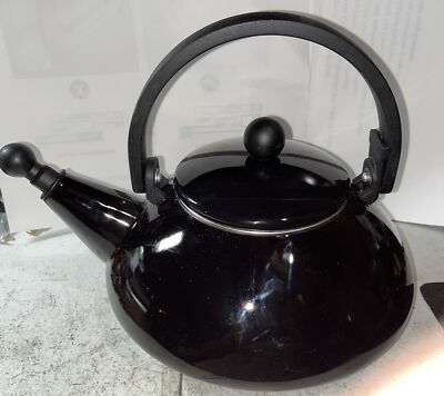 Le Creuset Black Zen Tea Pot Kettle L qt) Black EUC