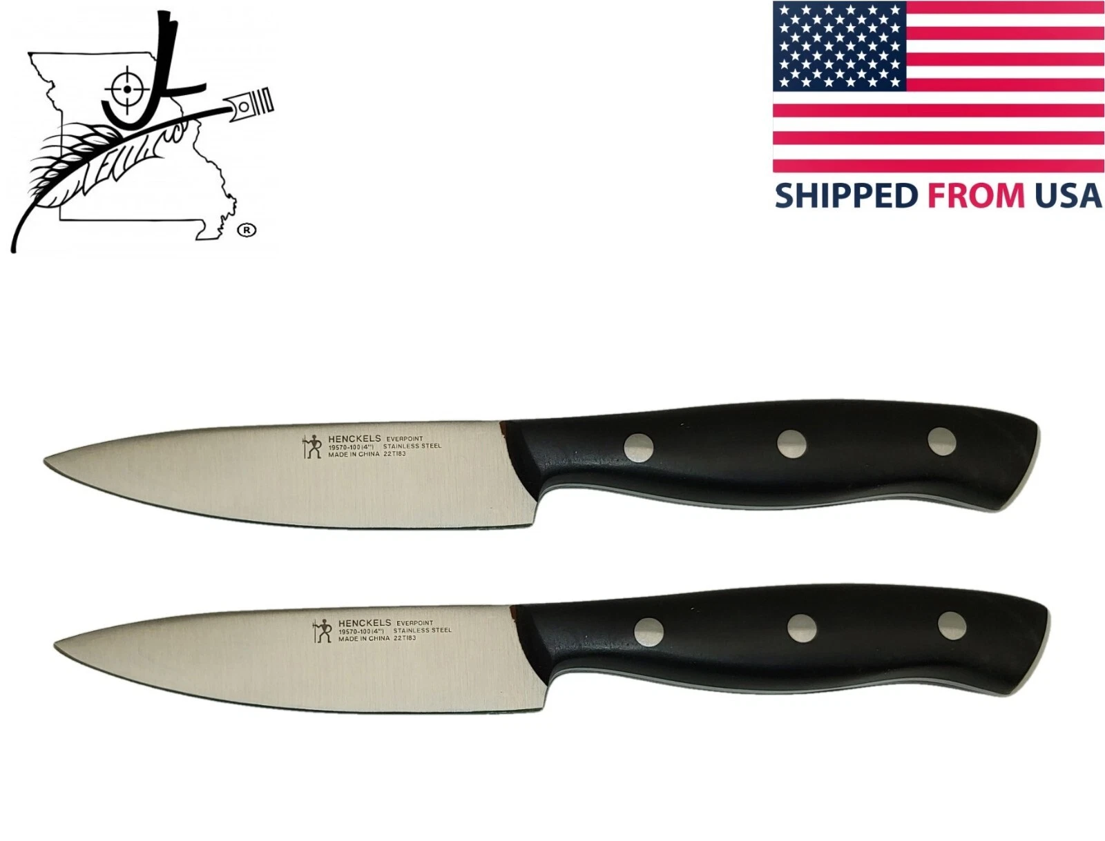 2x Henckels Everpoint Fine Edge 4" Paring Knives Stainless Steel Dishwasher Safe
Opens in a new wind