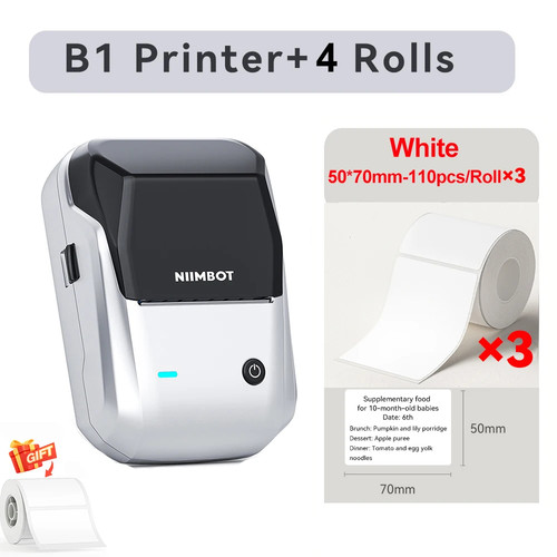 B1 Bluetooth Thermal Label Printer – Wireless Inkless Sticker & Tag Maker - Picture 12 of 39