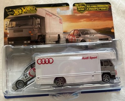 Hot Wheels Car Culture Team Transport Semi & Audi S4 Quattro Diecast Set #77 New