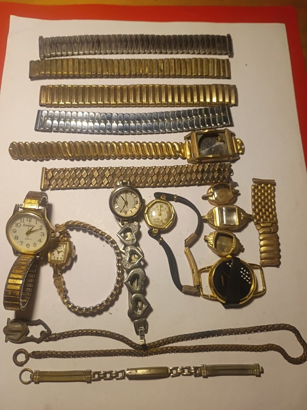 vintage Eternity, Elgin,And Monarch wrist watch parts