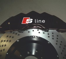 Coppia ADESIVI AUDI PINZE FRENI S LINE A1 A3 A4 A5 A6 TT S3 S-line sline CERCHI
