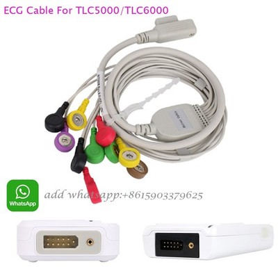 ECG Cable 10 leads ECG/EKG Holter Cable for TLC5000/TLC6000 Dyniaic ECG holter