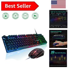 Ergonomic RGB Gaming Keyboard  Mouse Combo for Ultimate Gaming Experience