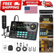 Live Streaming Mixer Studio with Microphone & Sound Effects for Professionals