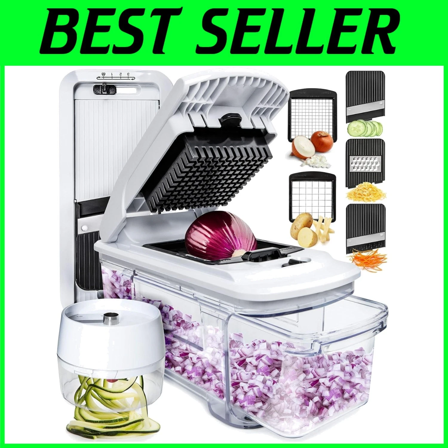 Mandoline Slicer for Kitchen - Vegetable Chopper,*
Opens in a new window or tab
