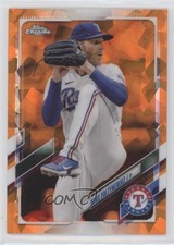 2021 Topps Chrome Update Sapphire Edition Orange 9/25 Mike Foltynewicz 4z8