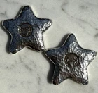 AGD SELLER MADE Poured / Cast/ Hammered Silver STAR 1 oz .999 Fine Silver