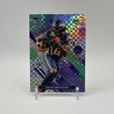 Topps Finest 2025 Courtland Sutton Common X-Fractor #88 Denver Broncos