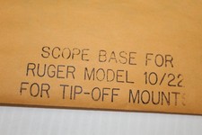 Ruger 10/22 Scope Base Rail Tip-Off Mount Accessory for Rifles