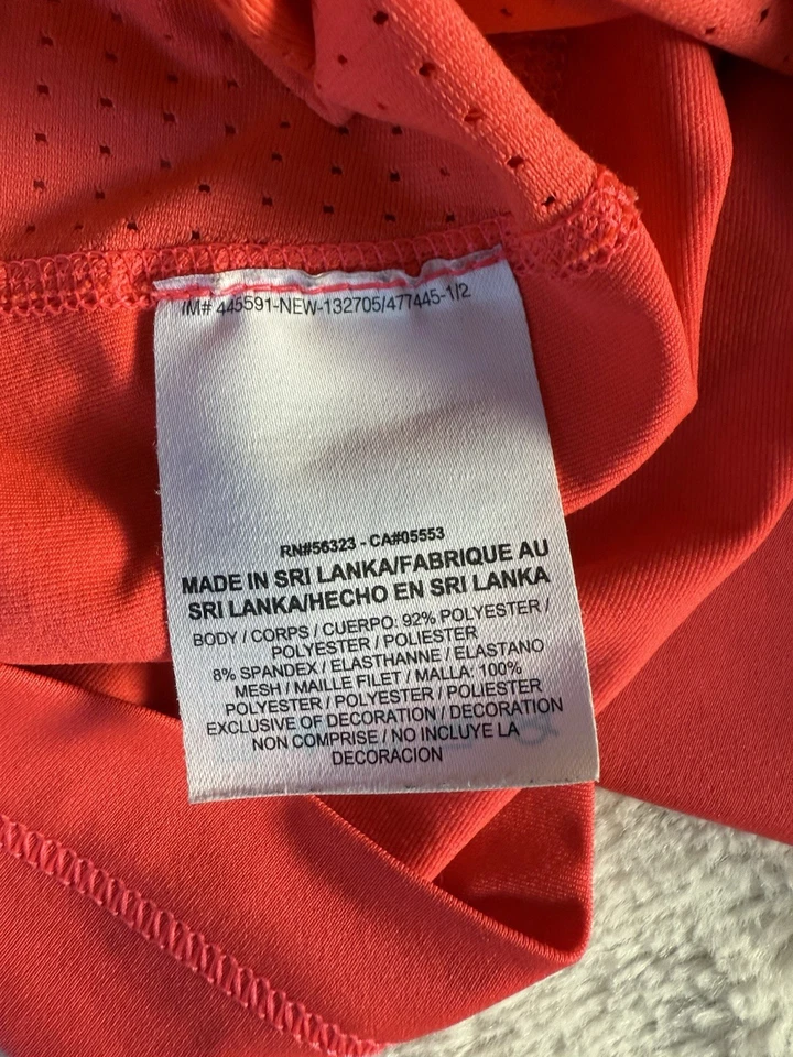 Regata Nike Drifit Feminina Hypercool Racerback Atlética Coral Tamanho Pequeno - Imagem 4 de 4