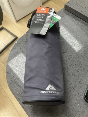Ozark Trail Flaschenhalter 1,5 Liter Neu mit Etikett Grau mit Riemen