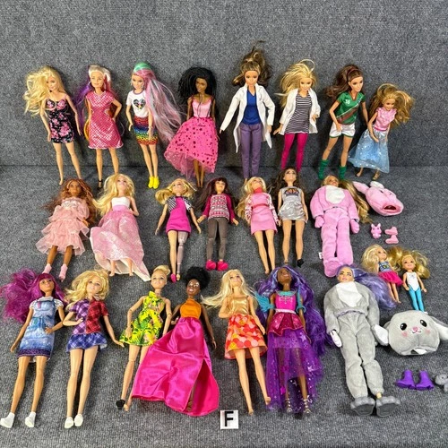 Huge Barbie Doll Lot 20+ Mattel Mixed Dolls Clothes Accessories Bundle VGC
