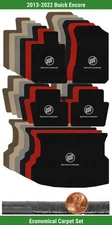 Custom Velourtex Carpet Mat Set for '13-22 Buick Encore w/Logo (5 pieces) #2UW