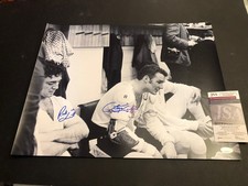 JSA KEN HODGE RICK SMITH AUTOGRAPHED 16x20 PHOTO SIGNED AUTO 1969-70 BRUINS 607