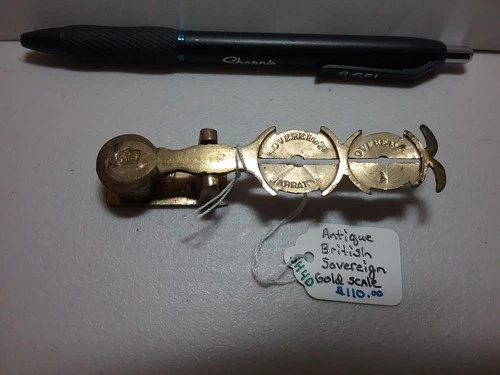 Antique British Sovereign Gold Scale