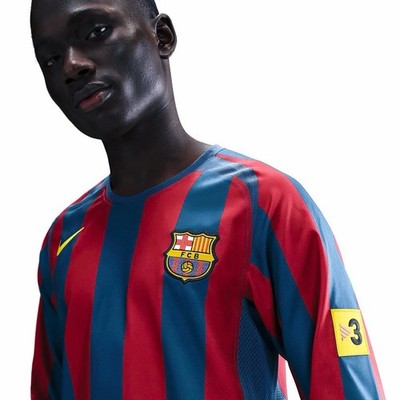Nike FC Barcelona 2005/06 Reissue Home Jersey Size L Long Sleeve