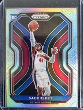 SADDIQ BEY (RC) #284 SILVER PRIZM 2020-21 Panini Prizm MINT OR BETTER