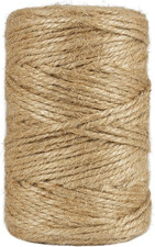 3mm Twine, 328 Feet Garden Twine Heavy Duty 3Ply Natural Jute String for Arts, C