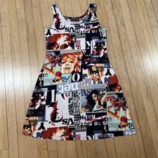 Tango Mango Dress Fushion Magazines Print Sleeveless Lightweight Pullover Med