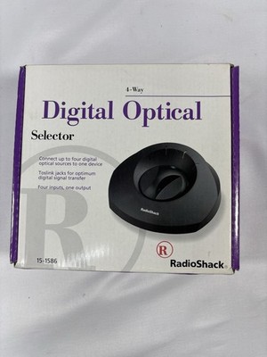 RadioShack 15-1586 Toslink 4-Way Digital Optical Audio Selector Switch