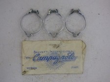 CAMPAGNOLO TOP TUBE BRAKE CABLE GUIDES CLIPS - CHROME STEEL - NOS - NIP