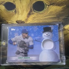 Topps 2021 Holiday Mega Corey Seager Dodgers Relic Serial #23/25