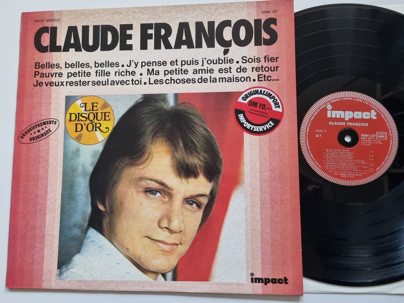 Claude François - Claude François/ Le Disque D'Or Vinyl LP France Impact