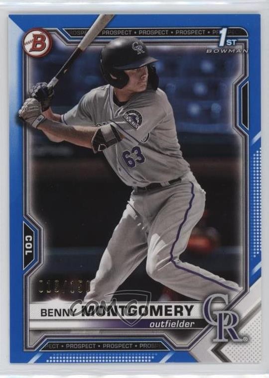 2021 Bowman Draft Blue /150 Benny Montgomery #BD-84 14mx