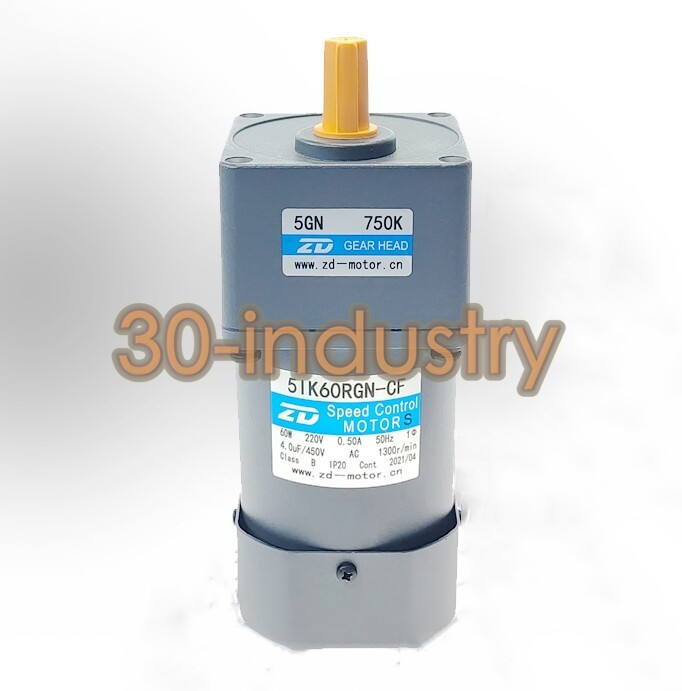 1PCS NEW FOR ZD 5IK60RGN-CF 5GN750K Gear Reducer Motor 220V 60W 0.5A