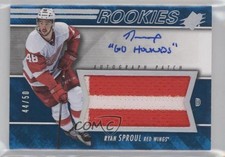 2014-15 SPx Rookies Spectrum Blue 44/50 Ryan Sproul #143 Auto 0c3