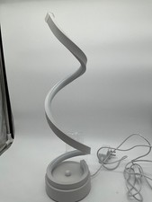 Spiral LED Spiral Desk Lamp Curved Modern White Touch Bedside Lamp 39.99
