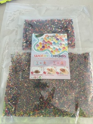 water beads Colored , 2 Sizes (9-11mm, 17-20mm