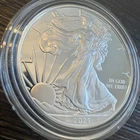 PROOF American Silver Eagle with Case - 1 oz .999 Silver Verified- 2021 - Lot AA