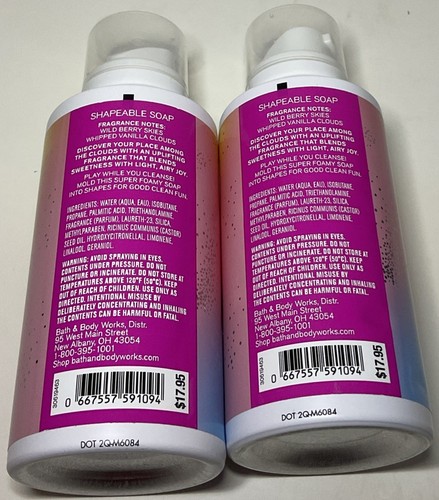 2x Bath & Body Works Among The Clouds Shapeable Soap New - Picture 4 of 4
