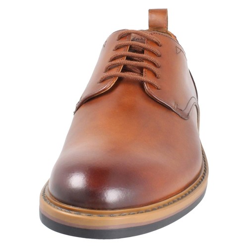 Hombre CLARKS Aldwin Cordones Cuero Gibson Zapatos Estilo - Picture 18 of 19