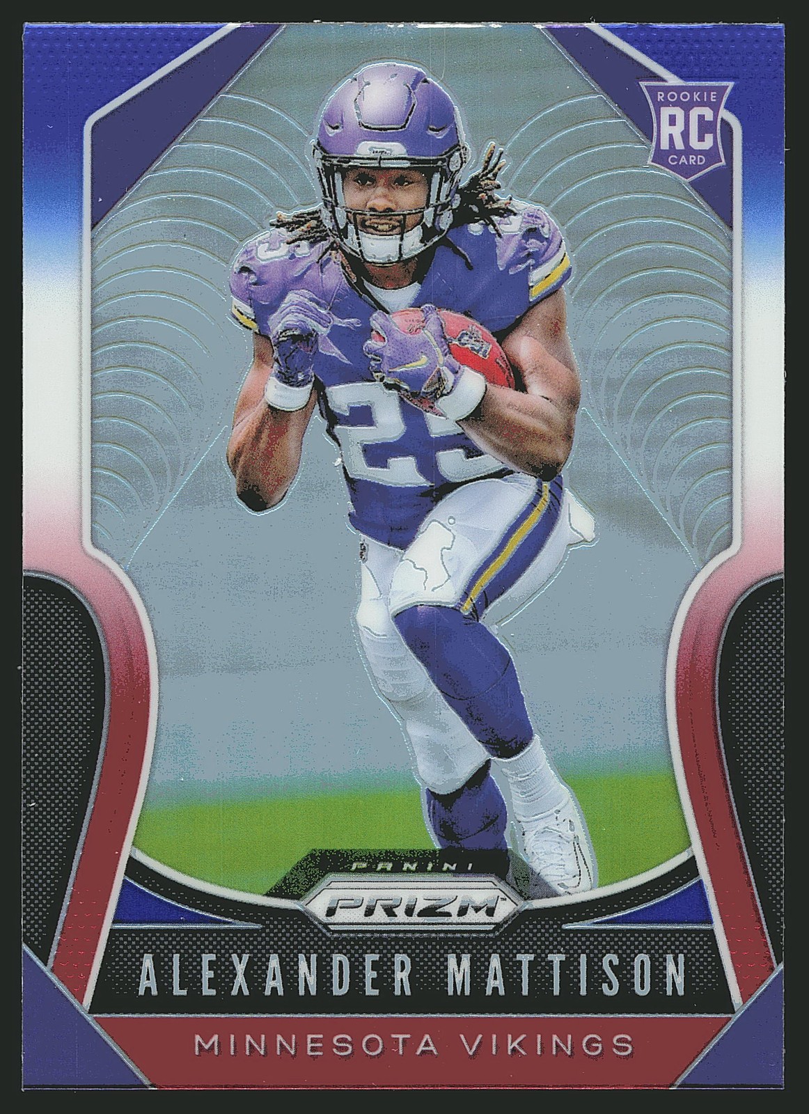 2019 Panini Prizm #331 Alexander Mattison Red White and Blue Rookie