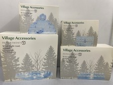 4 X Department 56 Village Collection  Steps, Straight and Curved Wall Ice Castle