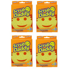 4 Original Scrub Daddy Sponge Scratch Free Scrubber Dishes and Home FlexTexture