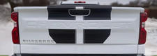 Tail Set Chevrolet Silverado Vinyl Stripes Decals 2019 - 2025 In Matte Black