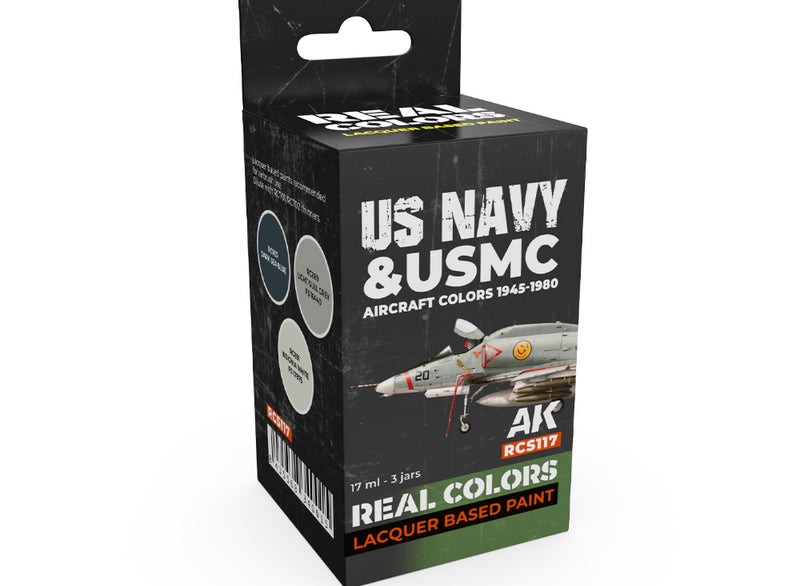 AK Interactive RCS117 3 x17ml Real Colors Paint Set - US Navy & USMC Aircraft 19