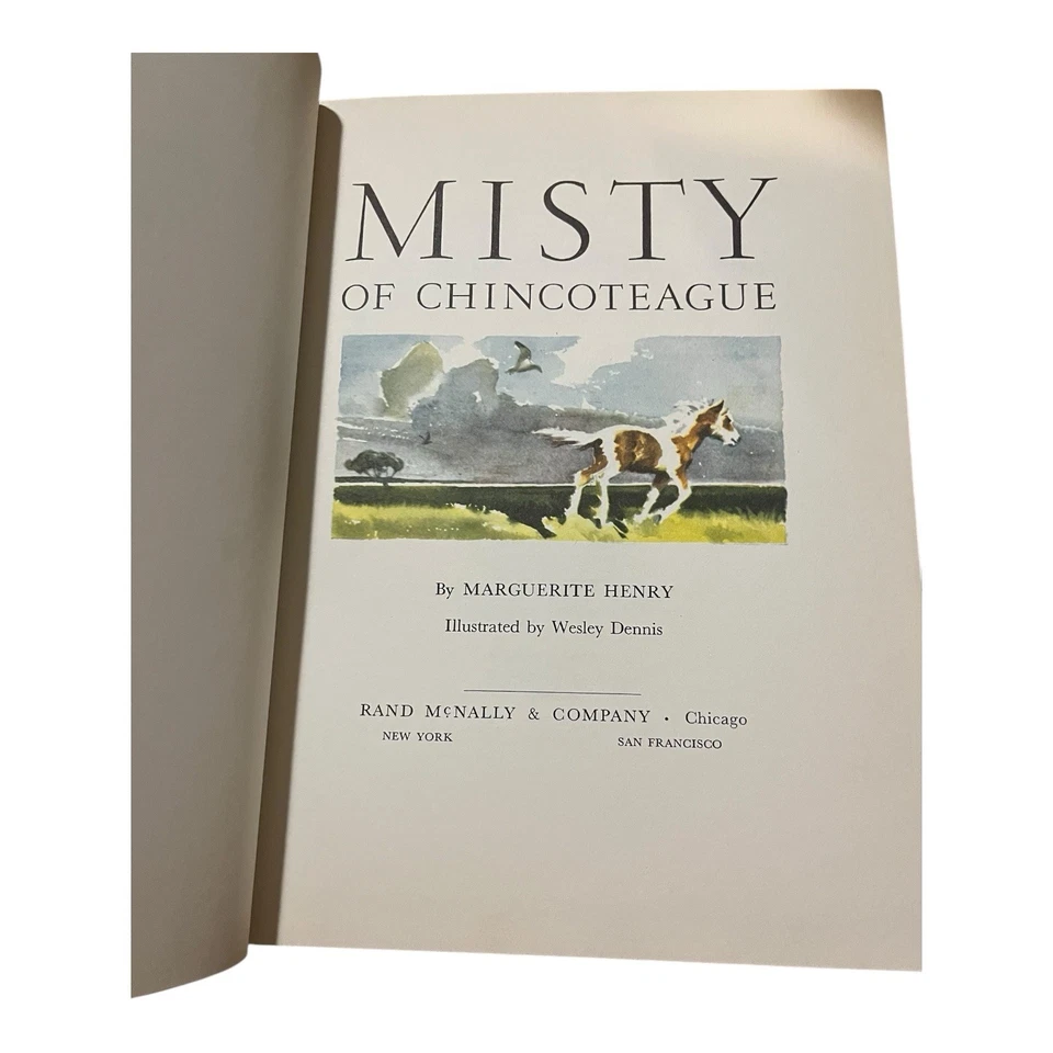 Misty of Chincoteague by Marguerite Henry Wesley Dennis 1964 Hardcover USA Print - Image 4 of 4