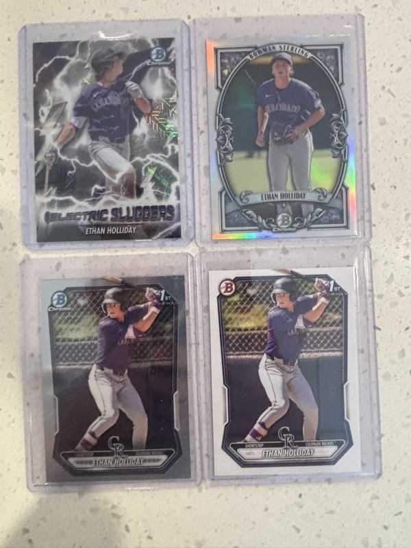 Ethan Holiday 4 Card Rookie lot