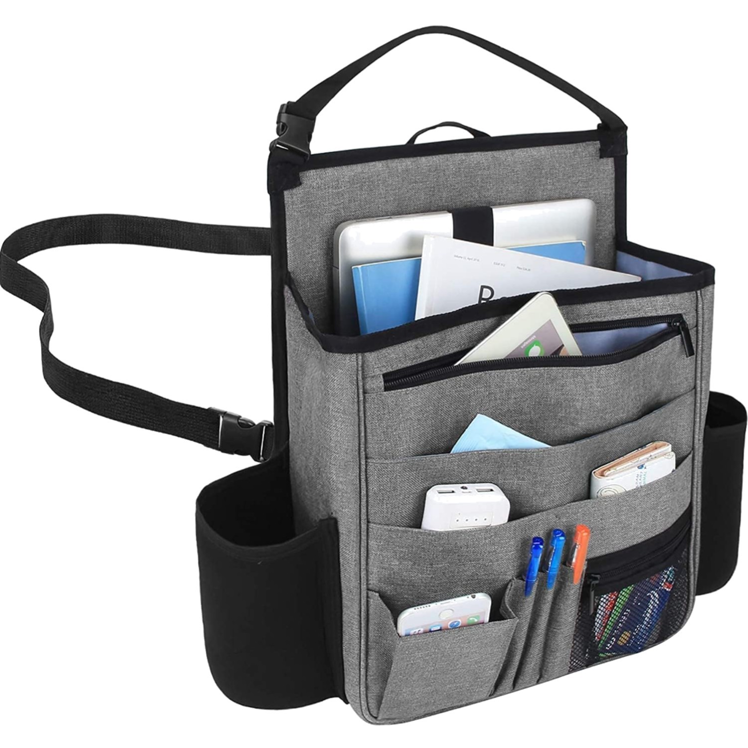 Organiseur Siège Avant Voiture Noir Luxja pour Tablette et PC : Votre Bureau Nomade Partout