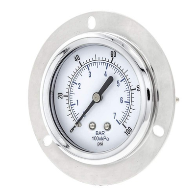 #ad #ad Dry Pressure Gauge 104D254E Front Flanged Panel Mount 0 100 PSI 2.5 Inch Dial $27.84