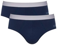 Sloggi Mens GO ABC 2.0 2 Pack Midi Brief - Navy