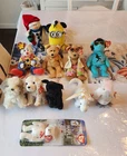Beanie Babies Snoopy Snowman 13 Vintage Collectibles Lot Elvis Read Description