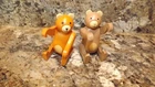 Vintage Fisher Price Little People Circus Train Animals #991  Bears 1970s